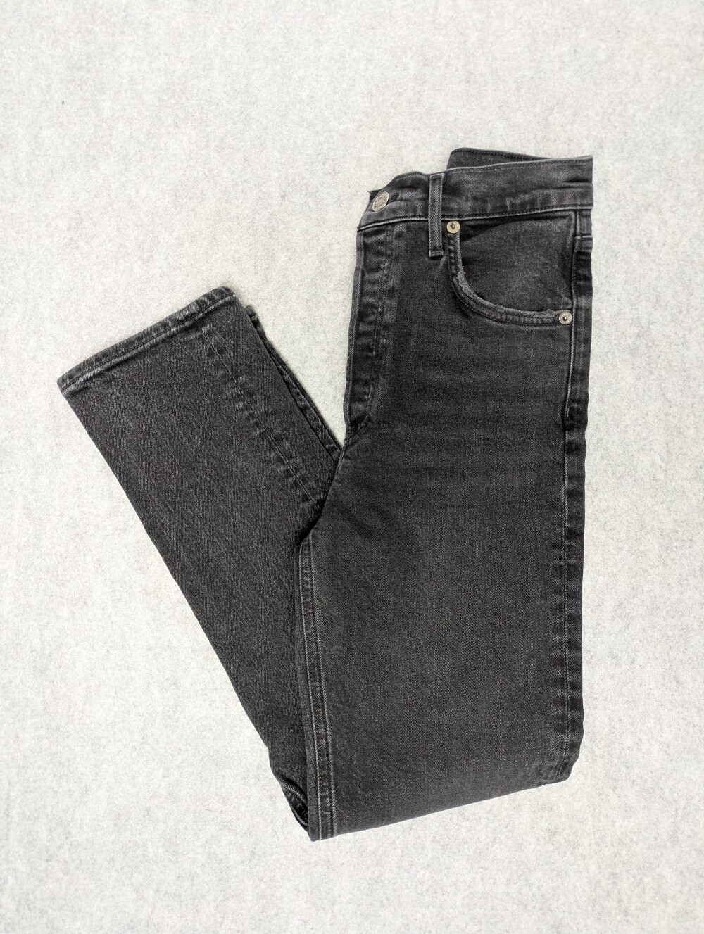 AGOLDE Riley High Rise Straight Crop Size 25 Panoramic